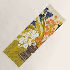 Matisse Flower Vase modern Illustration mustard yellow Yoga Mat Gallery Image 1
