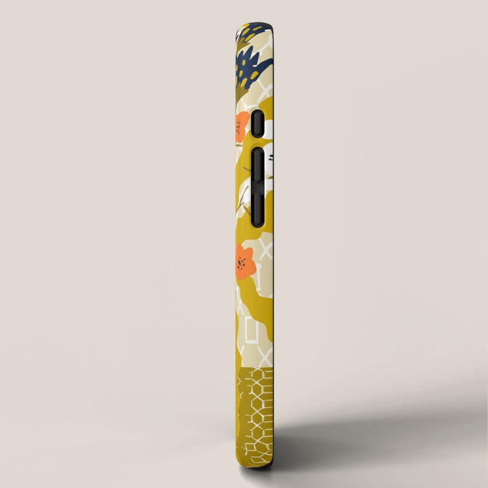 Matisse Flower Vase modern Illustration mustard yellow iPhone Case Gallery Image 2