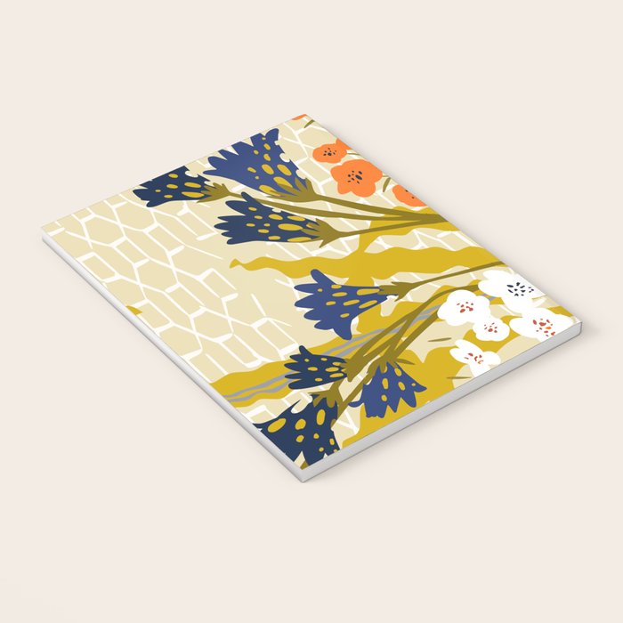 Matisse Flower Vase modern Illustration mustard yellow Notebook Gallery Image 3