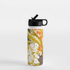 Matisse Flower Vase modern Illustration mustard yellow Water Bottle Gallery Image 1