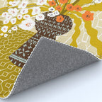 Matisse Flower Vase modern Illustration mustard yellow Rug Gallery Image 4