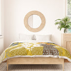 Matisse Flower Vase modern Illustration mustard yellow Duvet Cover Gallery Image 3