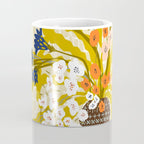 Matisse Flower Vase modern Illustration mustard yellow Coffee Mug Gallery Image 4