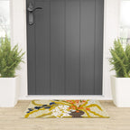 Matisse Flower Vase modern Illustration mustard yellow Welcome Mat Gallery Image 3