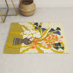 Matisse Flower Vase modern Illustration mustard yellow Rug Gallery Image 1