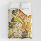 Matisse Flower Vase modern Illustration mustard yellow Duvet Cover Gallery Image 6