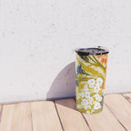 Matisse Flower Vase modern Illustration mustard yellow Travel Mug Gallery Image 4