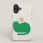 Cat Landscape 118A: Purrfect Campsite A iPhone Case Gallery Image 1