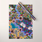 Authentic Aboriginal Art - Discovering Your Dreams Wrapping Paper Gallery Image 1