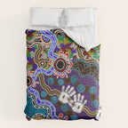 Authentic Aboriginal Art - Discovering Your Dreams Comforter Gallery Image 6
