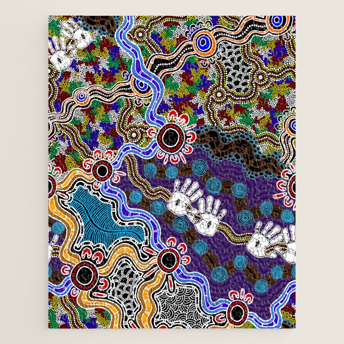 Authentic Aboriginal Art - Discovering Your Dreams Jigsaw Puzzle Gallery Image 1