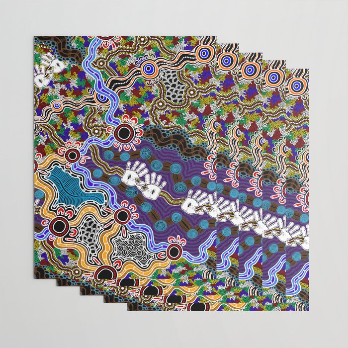 Authentic Aboriginal Art - Discovering Your Dreams Wrapping Paper Gallery Image 3