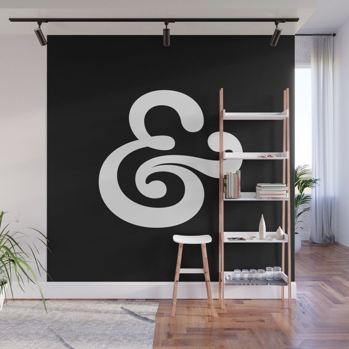 The Ampersand: B&W Edition Wall Mural Gallery Image 1