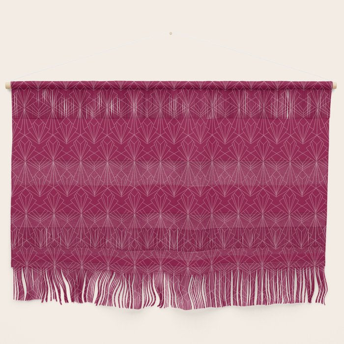 Art Deco in Raspberry Pink Wall Hanging Gallery Image 1