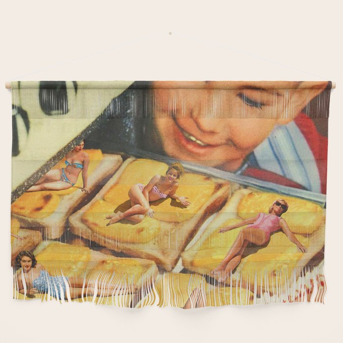 Girls on toast - Grilled Cheese Tan Wall Hanging Gallery Image 1