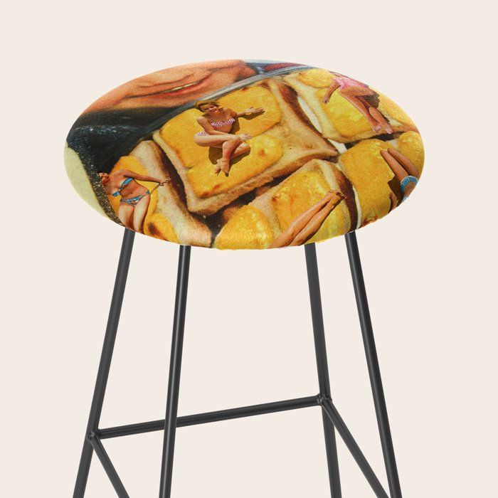 Girls on toast - Grilled Cheese Tan Stool Gallery Image 2