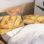 Girls on toast - Grilled Cheese Tan Pillow Sham Gallery Image 2