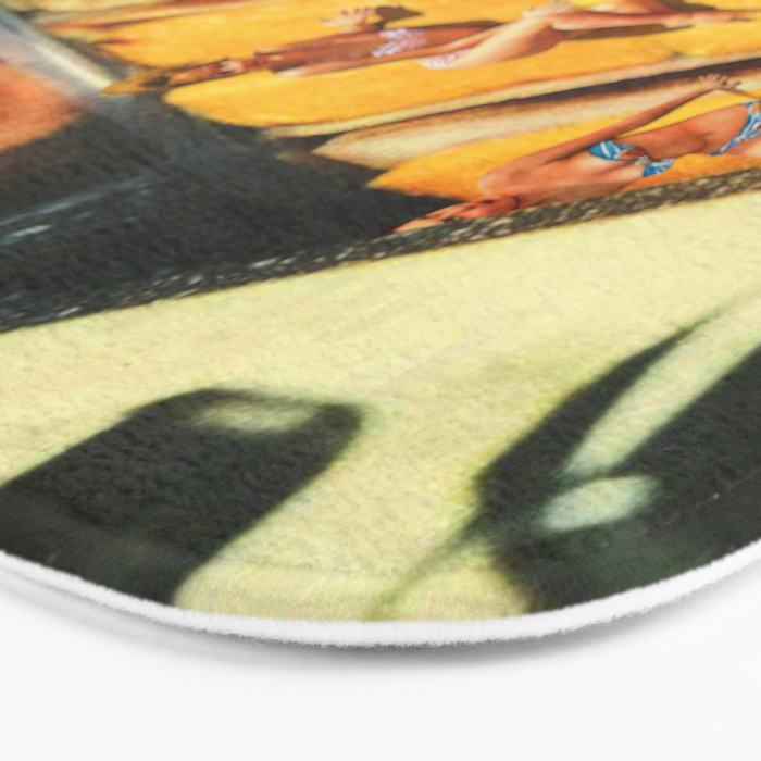 Girls on toast - Grilled Cheese Tan Bath Mat Gallery Image 3