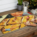 Girls on toast - Grilled Cheese Tan Outdoor Rug Gallery Image 2