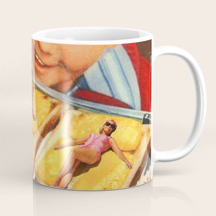 Girls on toast - Grilled Cheese Tan Coffee Mug Gallery Image 1