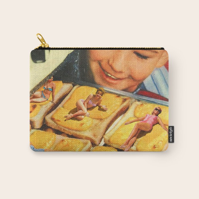 Girls on toast - Grilled Cheese Tan Carry All Pouch Gallery Image 1