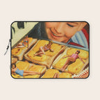 Girls on toast - Grilled Cheese Tan Laptop Sleeve Gallery Image 1
