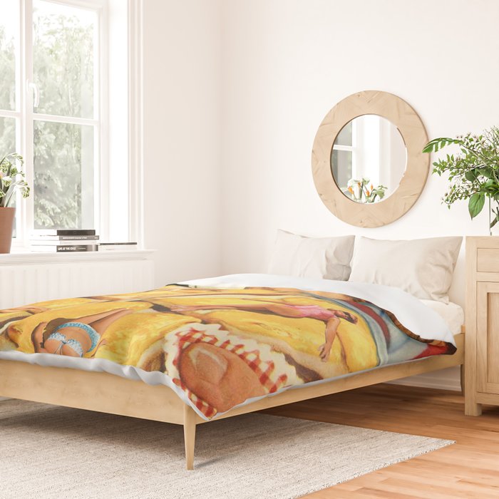 Girls on toast - Grilled Cheese Tan Duvet Cover Gallery Image 2