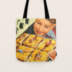 Girls on toast - Grilled Cheese Tan Tote Bag Gallery Image 1