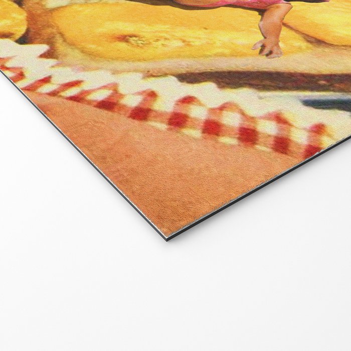 Girls on toast - Grilled Cheese Tan Welcome Mat Gallery Image 2