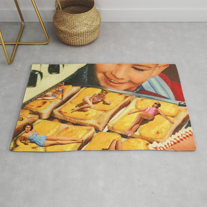 Girls on toast - Grilled Cheese Tan Rug Gallery Image 1