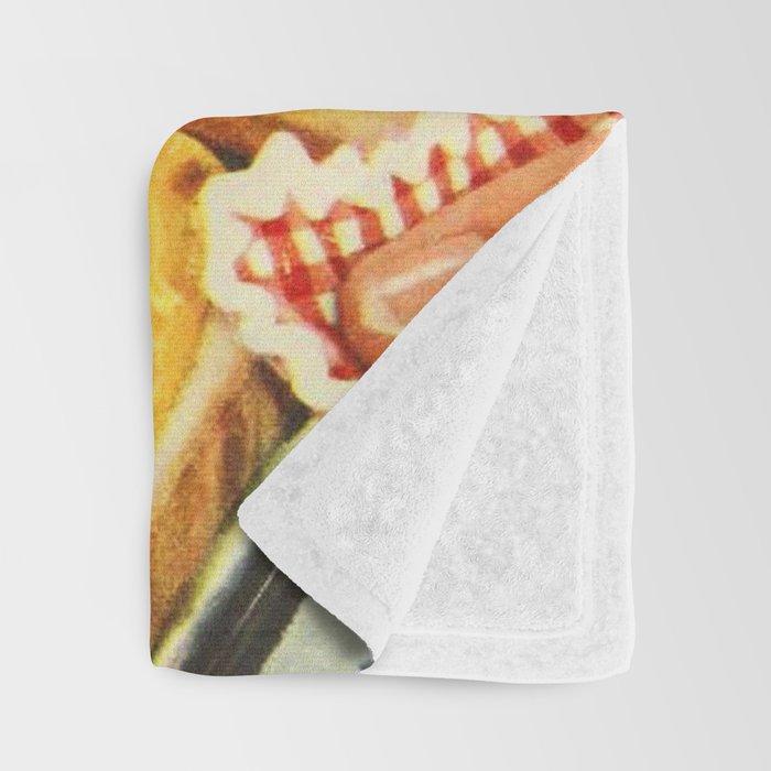 Girls on toast - Grilled Cheese Tan Throw Blanket Gallery Image 3