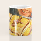 Girls on toast - Grilled Cheese Tan Coffee Mug Gallery Image 4