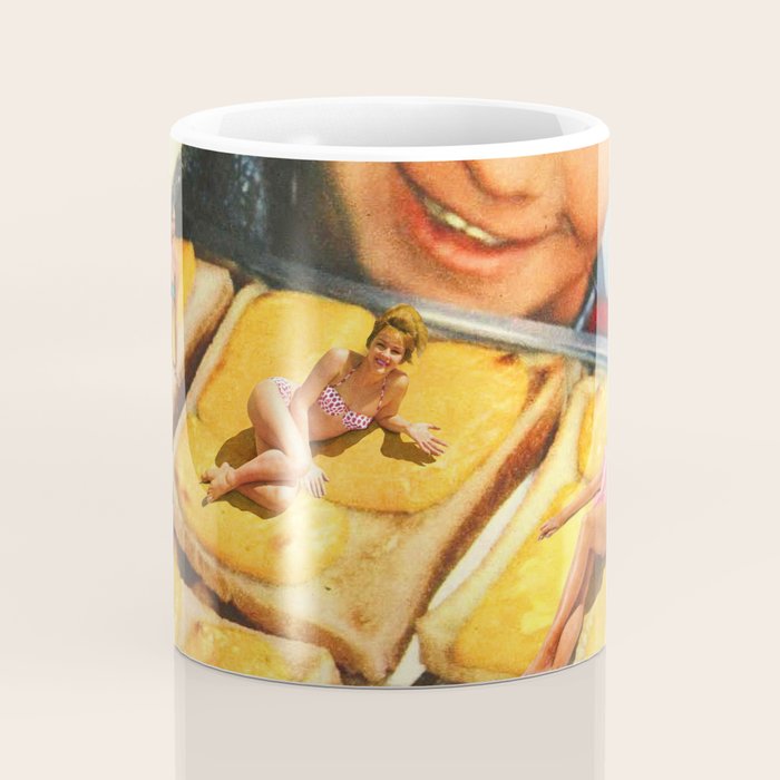 Girls on toast - Grilled Cheese Tan Coffee Mug Gallery Image 4