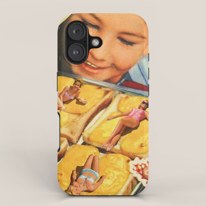 Girls on toast - Grilled Cheese Tan iPhone Case Gallery Image 1