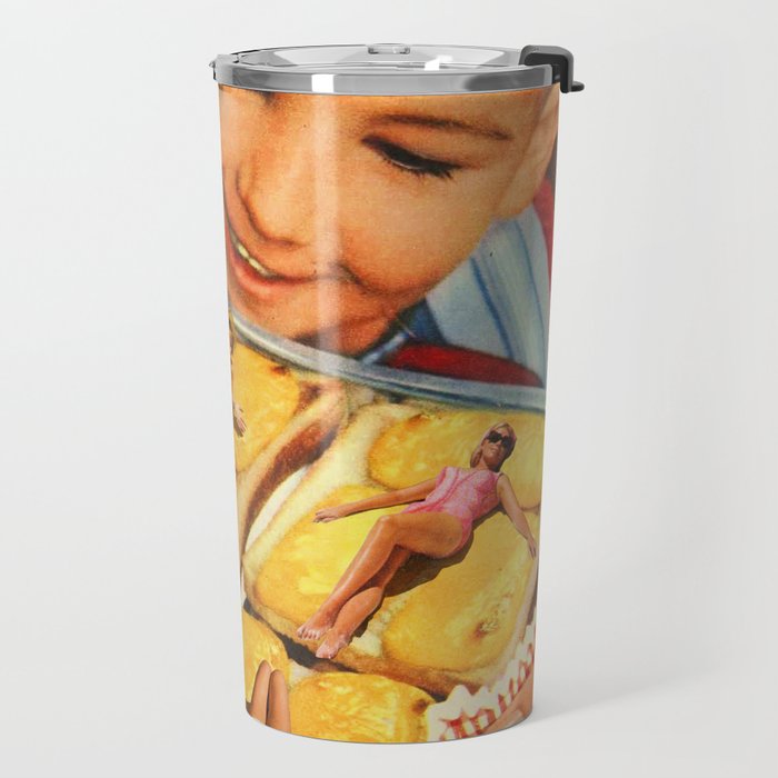 Girls on toast - Grilled Cheese Tan Travel Mug Gallery Image 2