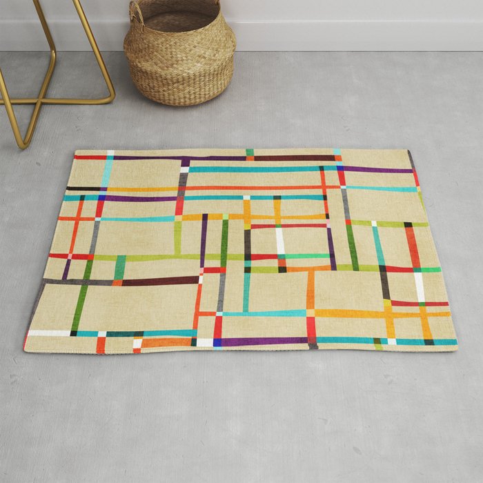 The map (after Mondrian) Rug Gallery Image 1