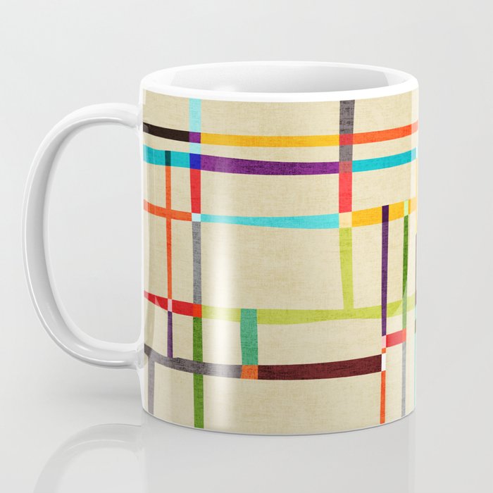 The map (after Mondrian) Coffee Mug Gallery Image 3