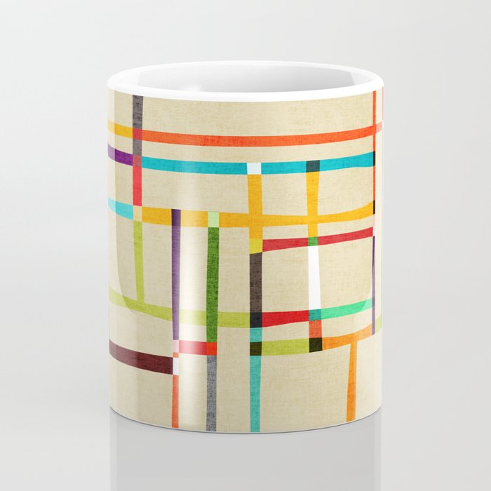 The map (after Mondrian) Coffee Mug Gallery Image 4