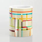 The map (after Mondrian) Coffee Mug Gallery Image 4