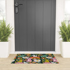 Kittens & Shrooms - Rainbow on Teal Welcome Mat Gallery Image 3