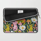 Kittens & Shrooms - Rainbow on Teal Laptop Sleeve Gallery Image 2
