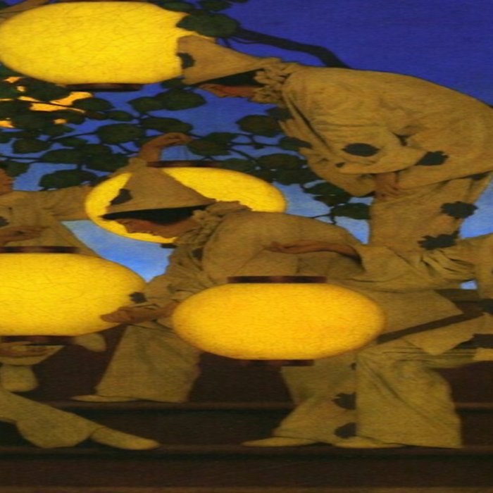 Maxfield Parrish - The Lantern Bearers , 1908 Coffee Mug Gallery Image 2