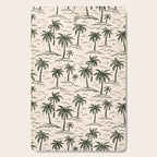 Vintage tropical palm tree island pattern Cutting Board Gallery Image 1