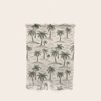 Vintage tropical palm tree island pattern Wall Hanging Gallery Image 1
