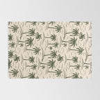 Vintage tropical palm tree island pattern Rug Gallery Image 2
