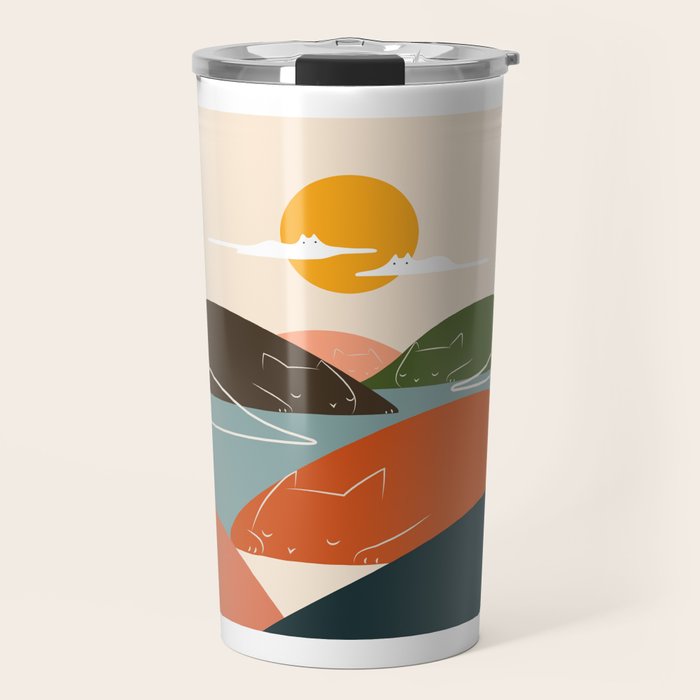 Cat Landscape 104 Travel Mug Gallery Image 1