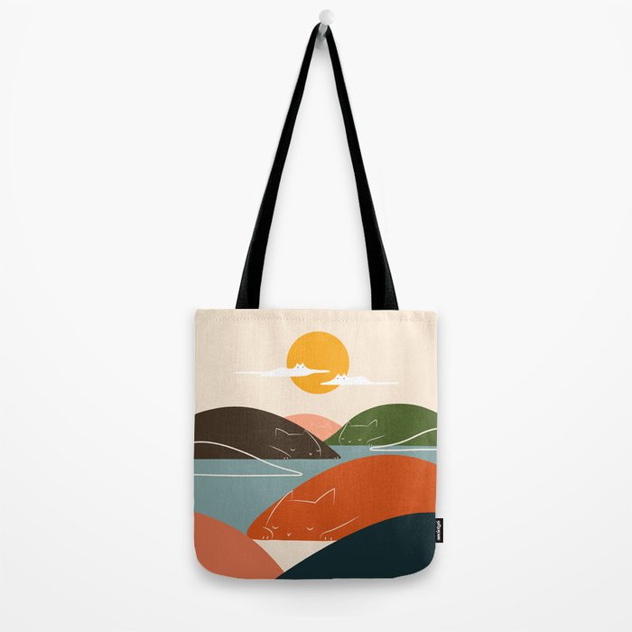 Cat Landscape 104 Tote Bag Gallery Image 2