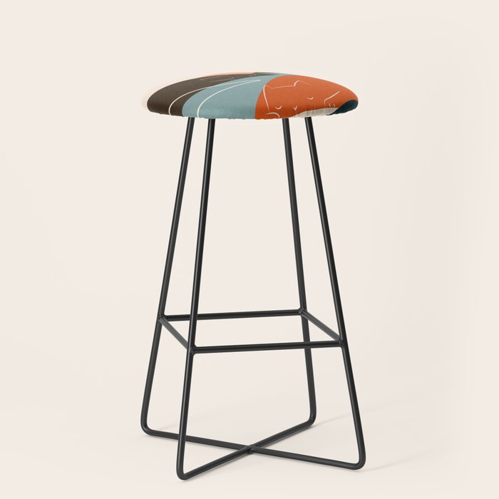 Cat Landscape 104 Stool Gallery Image 1