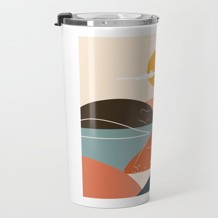 Cat Landscape 104 Travel Mug Gallery Image 3