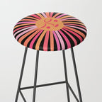 Sunshine - Pink on Charcoal Stool Gallery Image 2